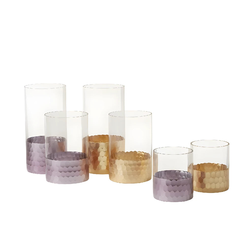 Buy Wholesale Textured Base Cylinder Flower Vase in Bulk FiftyFlo...