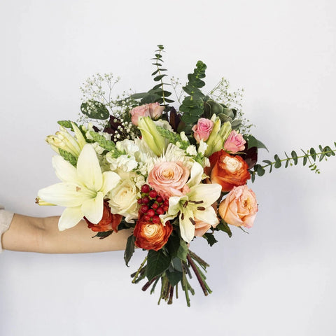Peach Cobbler Wedding Diy Flower Combo Hand - Image