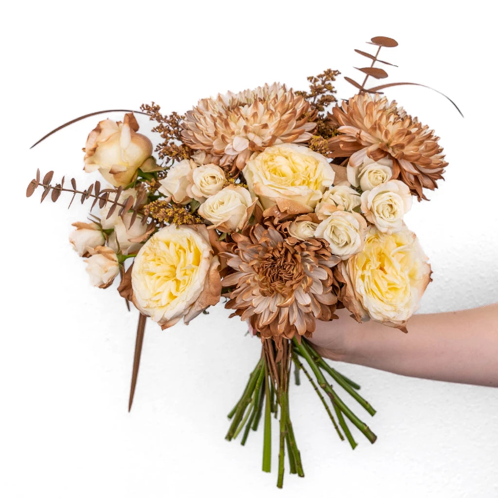 Buy Wholesale Mocha Mousse Flower Bouquet in Bulk - FiftyFlowers