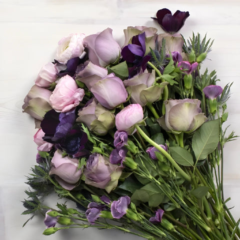 Purple Passion Valentines Flower Arrangement Apron - Image