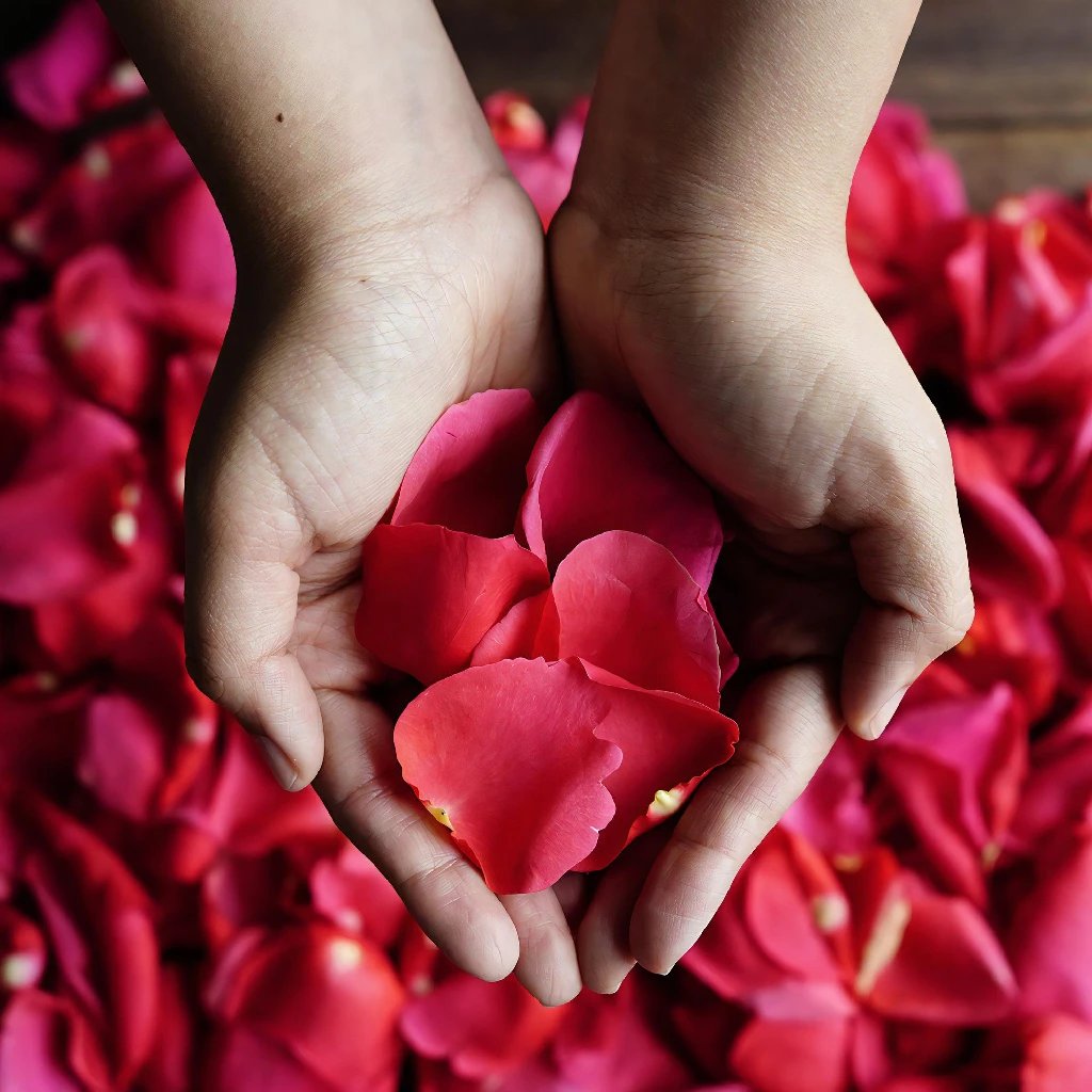 Vibrant Hot Pink Rose Petals