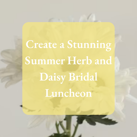 Create a Stunning Summer Herb and Daisy Bridal Luncheon