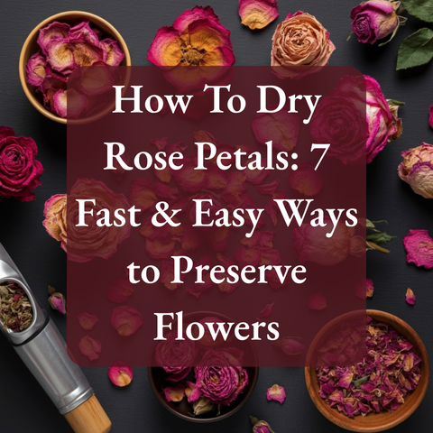 How To Dry Rose Petals: 7 Fast & Easy Ways to Preserve Flowers
