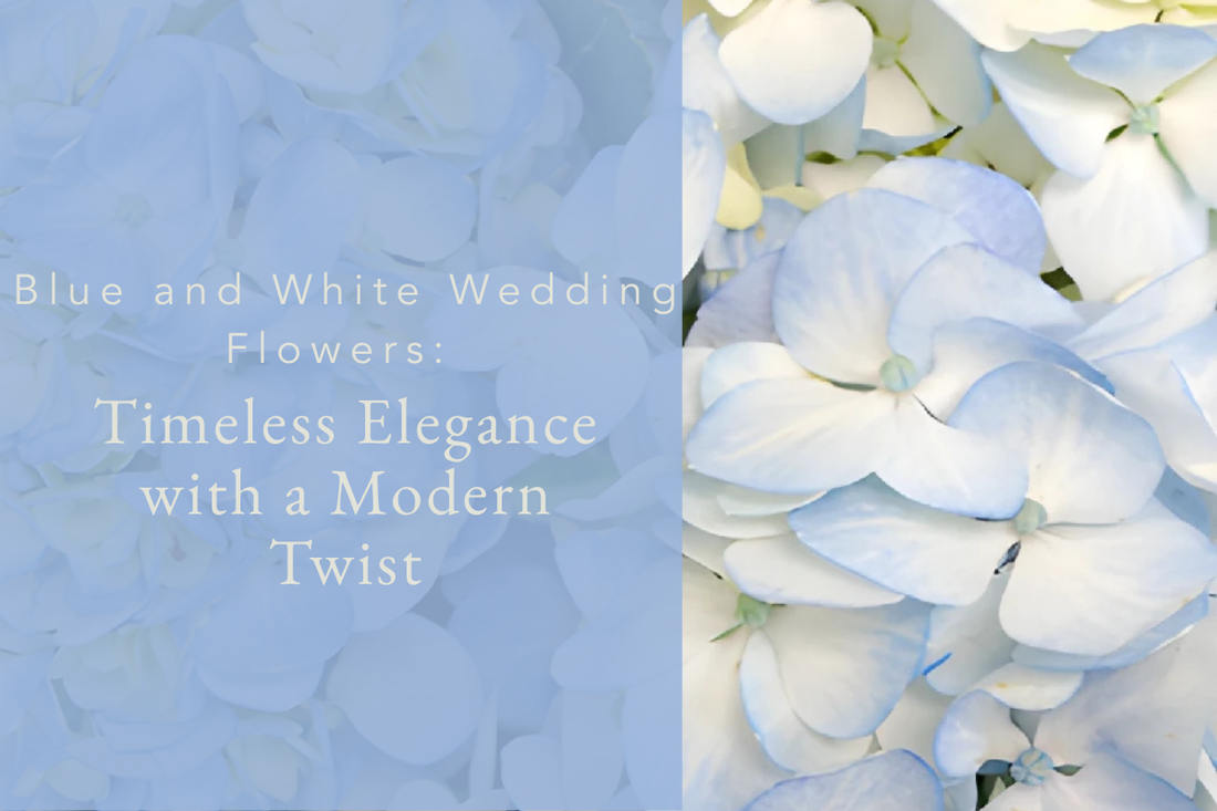 Blue and White Wedding Flowers Timeless Elegance with a Modern Twist