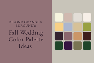 Fall Wedding Color Palette Ideas Beyond Orange & Burgundy