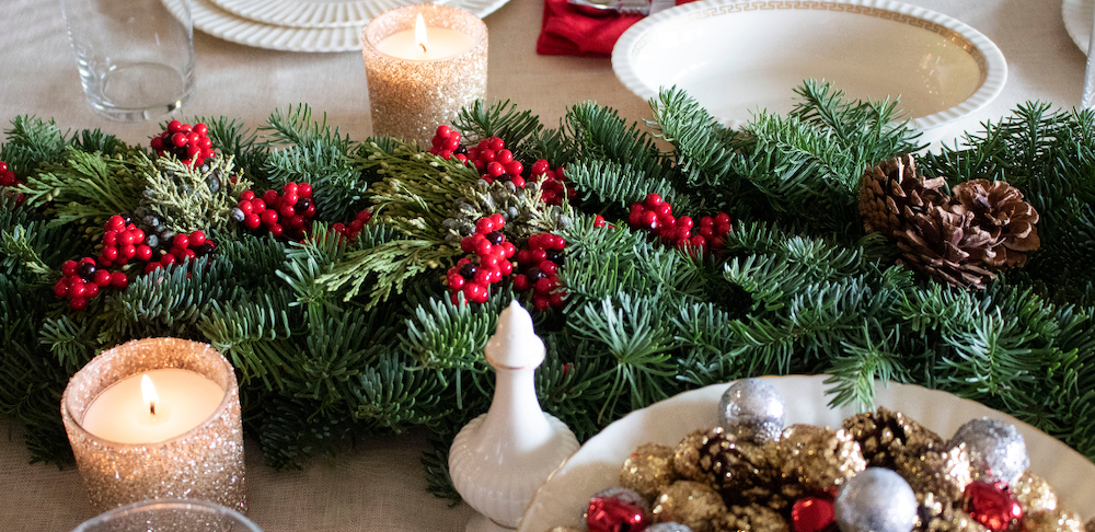 Get Festive This Season with Holiday Flowers Christmas tablescape featured image