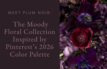 Meet Plum Noir The Moody Floral Collection Inspired by Pinterest’s 2026 Color Palette