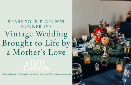 2025 Share Your Flair Second Runner-Up: Vintage Wedding Brought to Life by a Mother's Love