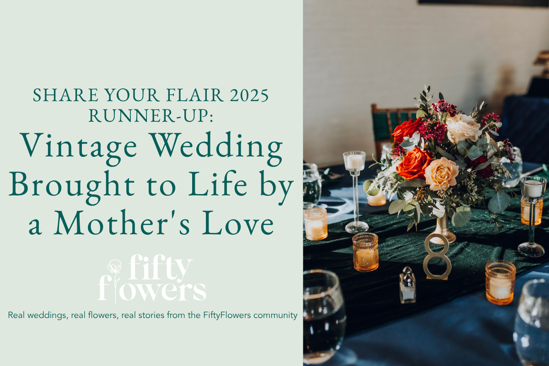 2025 Share Your Flair Second Runner-Up: Vintage Wedding Brought to Life by a Mother's Love