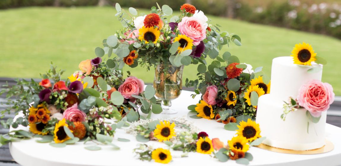 rustic sunflower wedding collection for one of the many wedding flower styles
