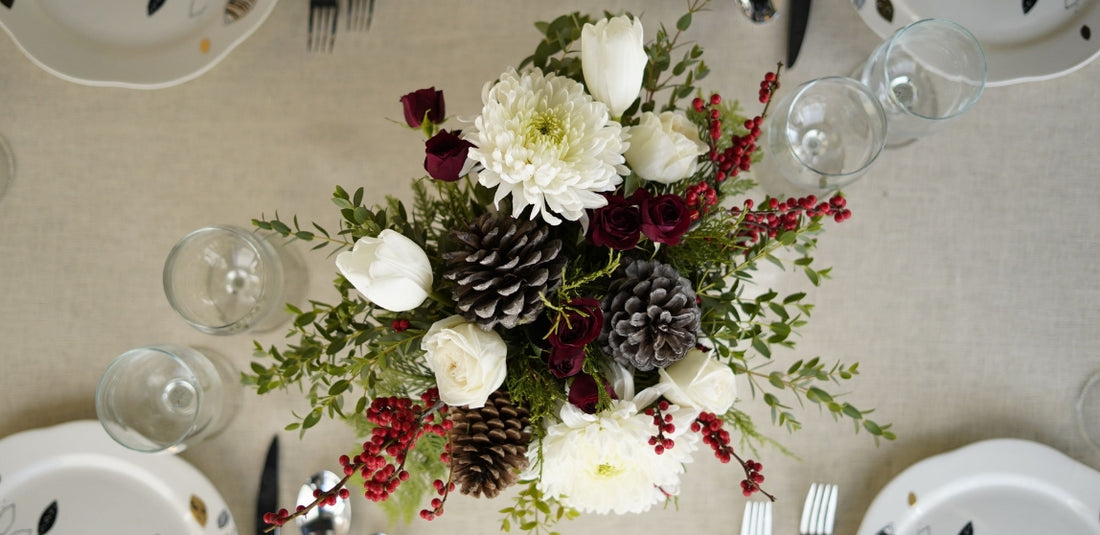 Christmas Flower Centerpiece