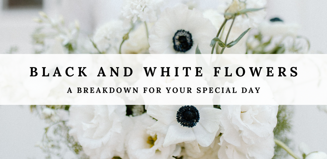 Black and White Flowers for Weddings