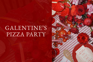 Host a Bold Galentine’s Pizza Party with DIY Florals