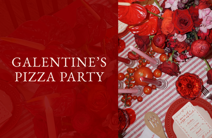Host a Bold Galentine’s Pizza Party with DIY Florals