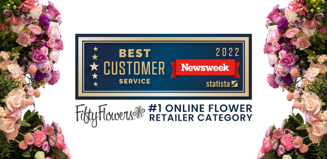 Newsweek's Award for best of customer service online wedding flowers