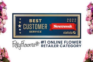 Newsweek's Award for best of customer service online wedding flowers