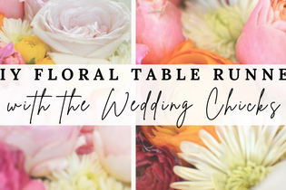 Easy DIY Idea: Floral Table Runner with Cremons