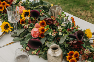 Gorgeous Fall Garlands and How to Style Them featured image sunflower garland