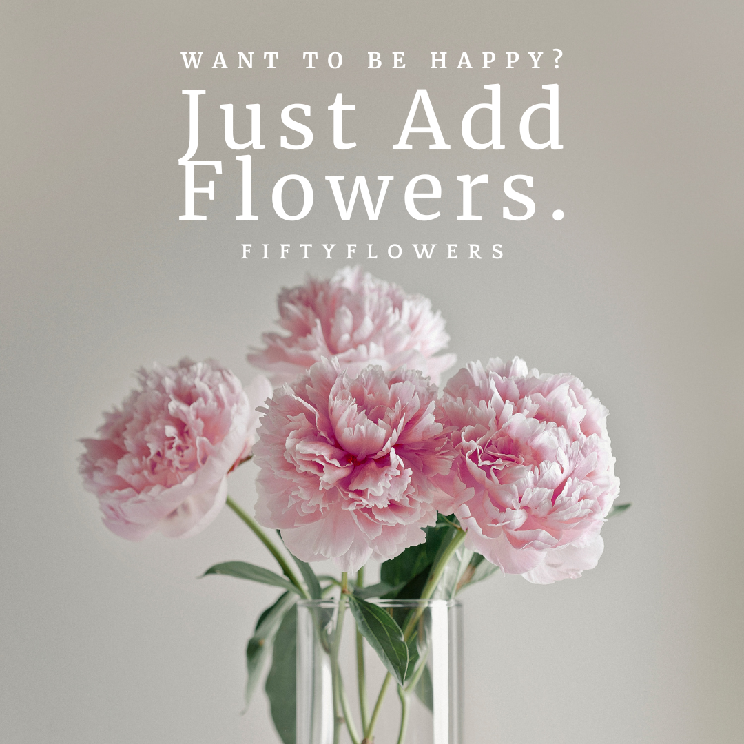 Research proves the answer to a happy life is flowers from Fiftyflowers