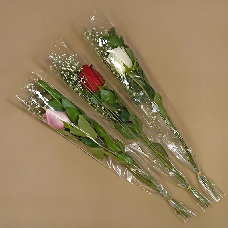 Mothers Day Single Rose Bouquets for Gifting