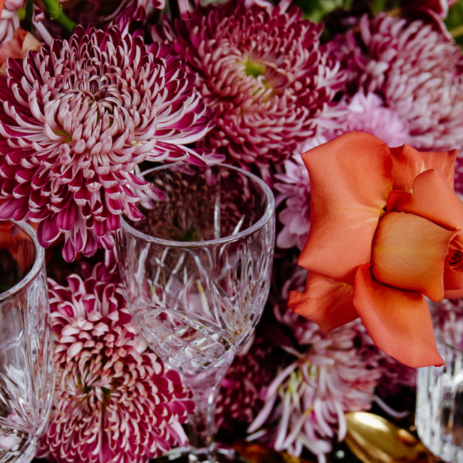 Vintage Inspired Wedding Photo Shoot with Bold Blooms