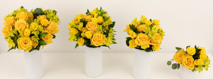 Hello Yellow Flower Centerpiece