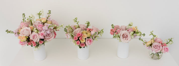 Pretty In Pink Flower Centerpieces