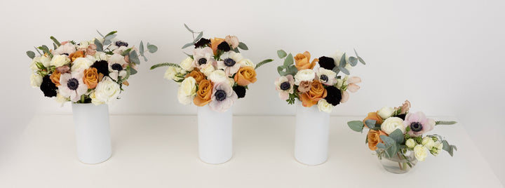 Maple And Merlot Flower Centerpieces