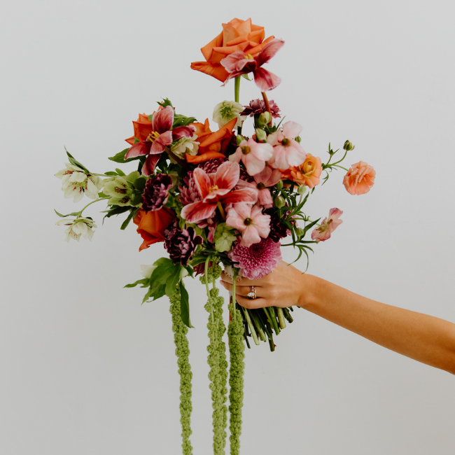 Vintage Inspired Wedding Photo Shoot with Bold Blooms