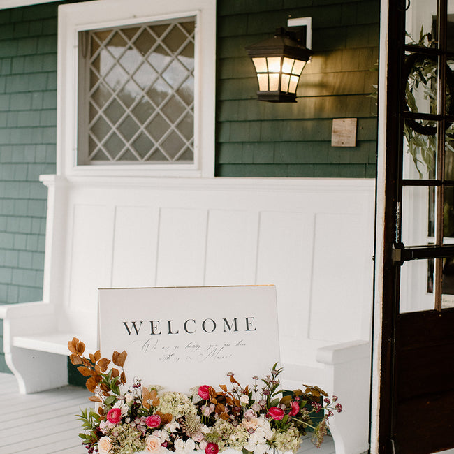 Sophisticated with Vibrant Pop Beach House Wedding