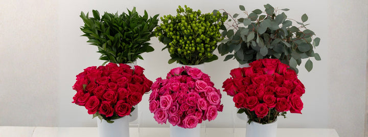 Bright Pink DIY Flower Kit