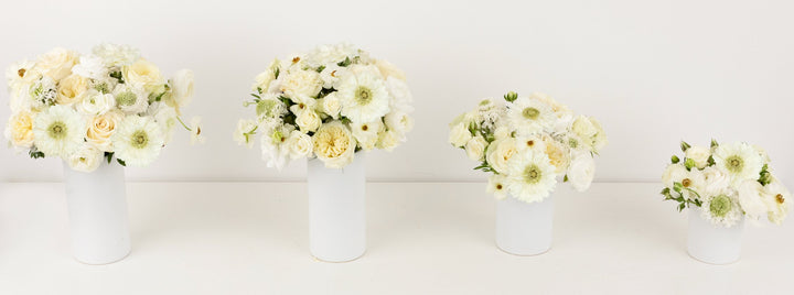 Cloud Dancer Flower Centerpieces