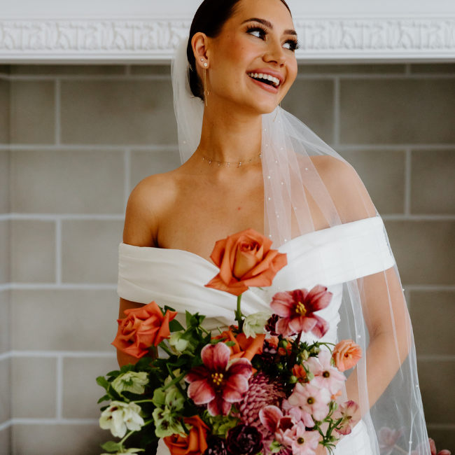 Vintage Inspired Wedding Photo Shoot with Bold Blooms