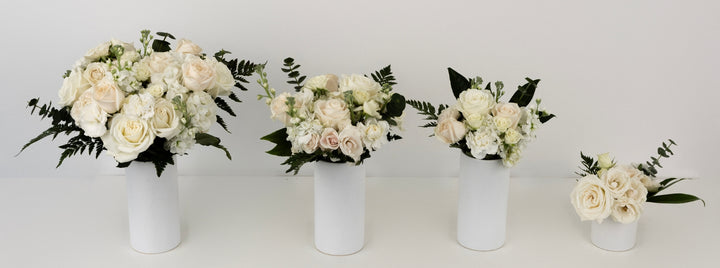 White Wedding Essentials Flower Centerpieces