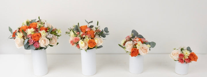Coral Glow Flower Centerpiece