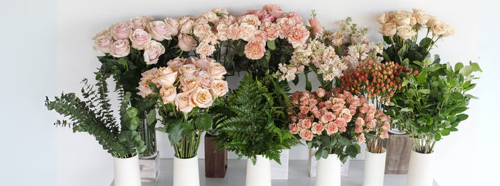 Perfectly Peach Rustic DIY Flower Kit