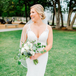 Glamorous White and Sage Green Texas Wedding