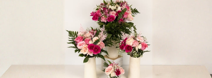 Delightfully Pink Flower Centerpiece