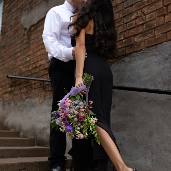 Just Us in the City, Painted with Aura Indigo