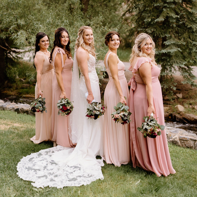 Romantic Burgundy and Pink Forest Wedding Romantic Burgundy and Pink Forest Wedding