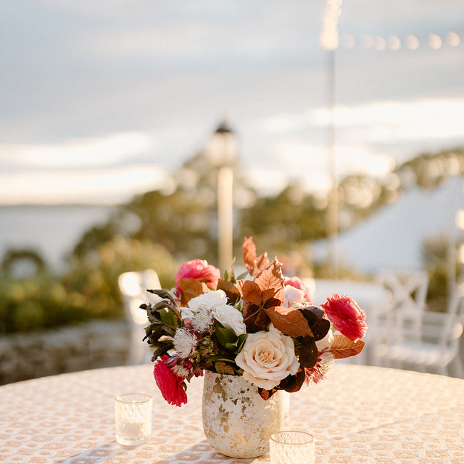 Sophisticated with Vibrant Pop Beach House Wedding