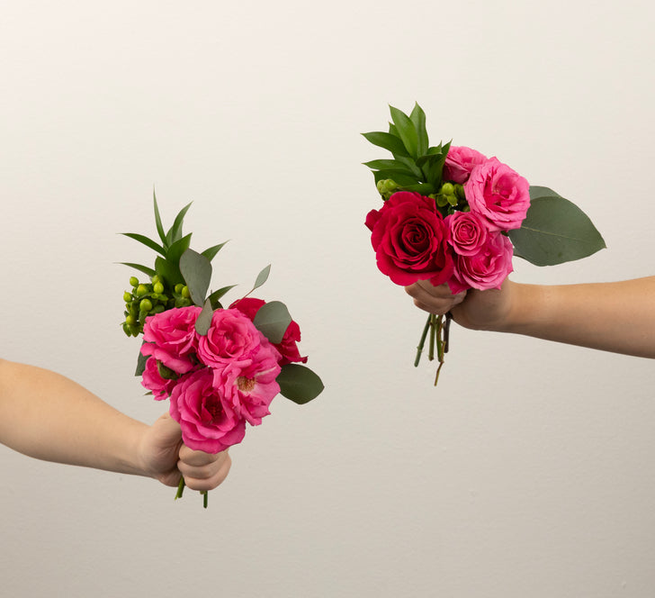 Using A Pink Flower Bright Pink Flower Collection