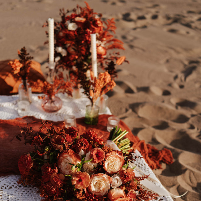 Desert Orange Rustic Wedding