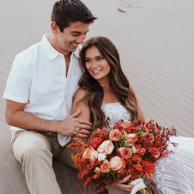 Desert Orange Rustic Wedding