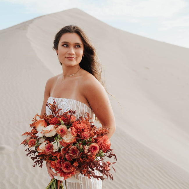 Desert Orange Rustic Wedding