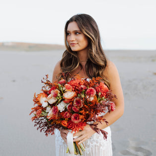 Desert Orange Rustic Wedding