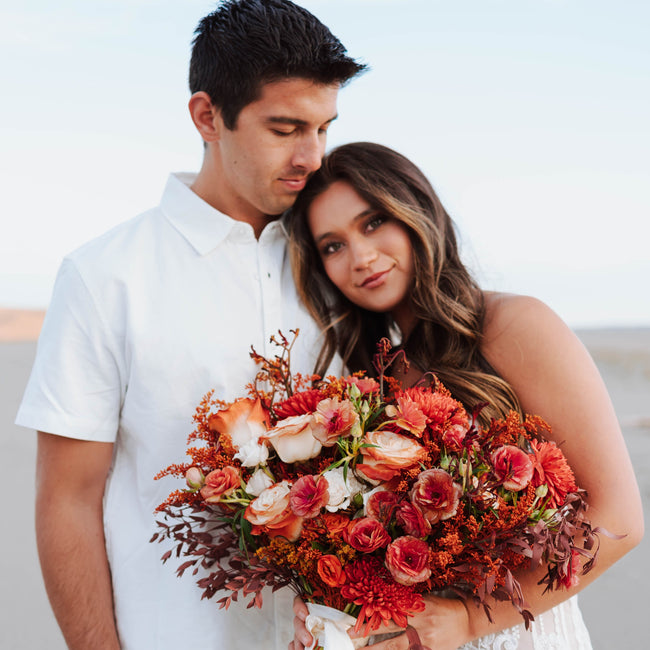 Desert Orange Rustic Wedding