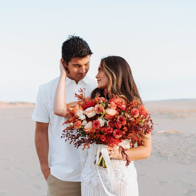 Desert Orange Rustic Wedding