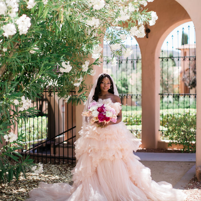 Enchanting White and Pink Sedona Styled Wedding