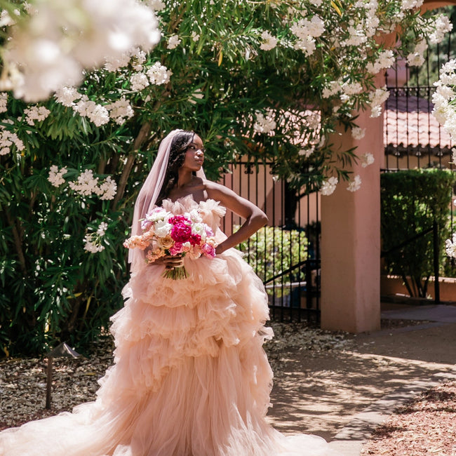 Enchanting White and Pink Sedona Styled Wedding